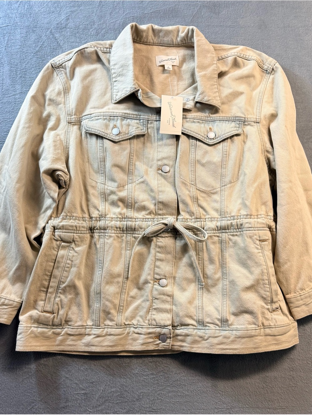 Universal Thread - Drawstring Denim Utility Jacket - Picture 2 of 7